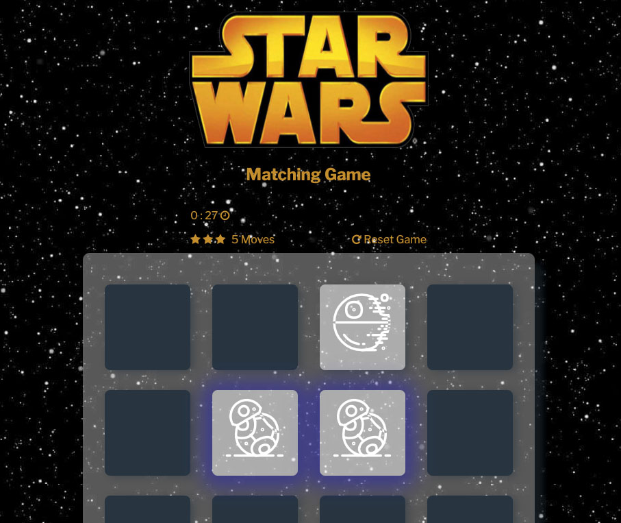 Star Wars Memory Game