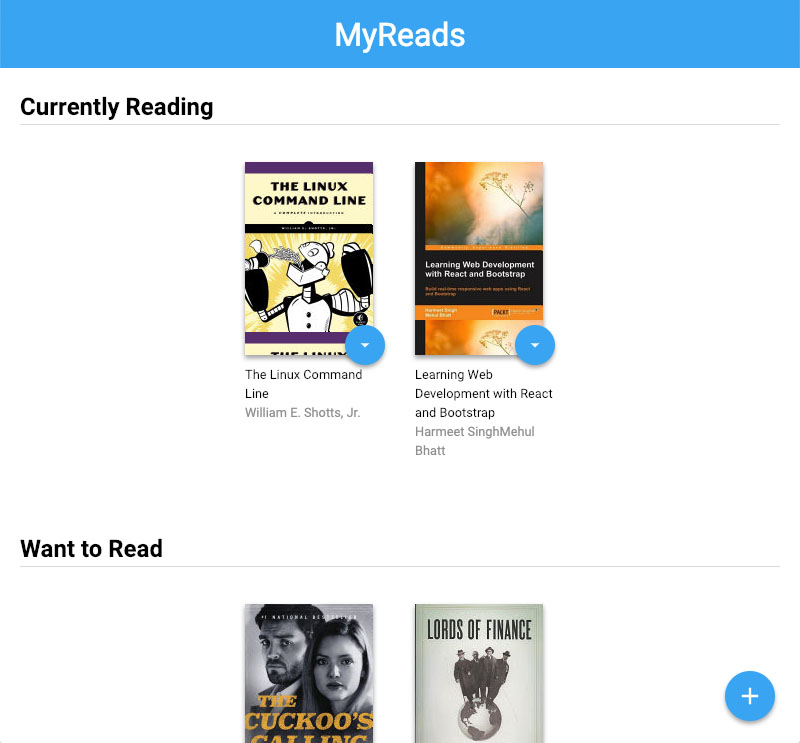 My Reads react project